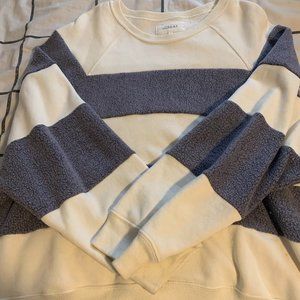 Blue and white stripped sweater